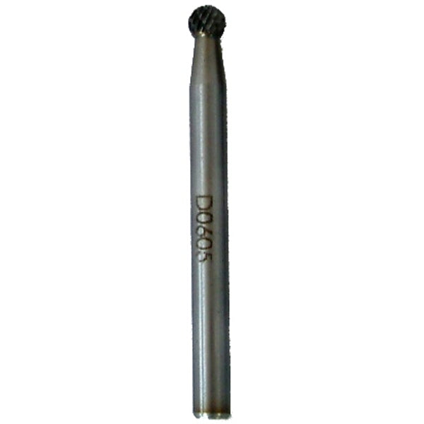 Tungsten Carbide Rotary Burr - 6mm Ball Shape | TorkCraft burr for cutting stainless steel, steel, cast iron, high alloy & brass