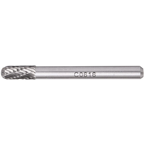 TorkCraft Tungsten Carbide Rotary Burr - Round Point Metal Cutting Tool C0616