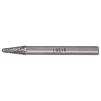 Tungsten Carbide Rotary Burr - Conical Shape, 6x16mm - Metal Cutting, Grinding, Deburring Tool