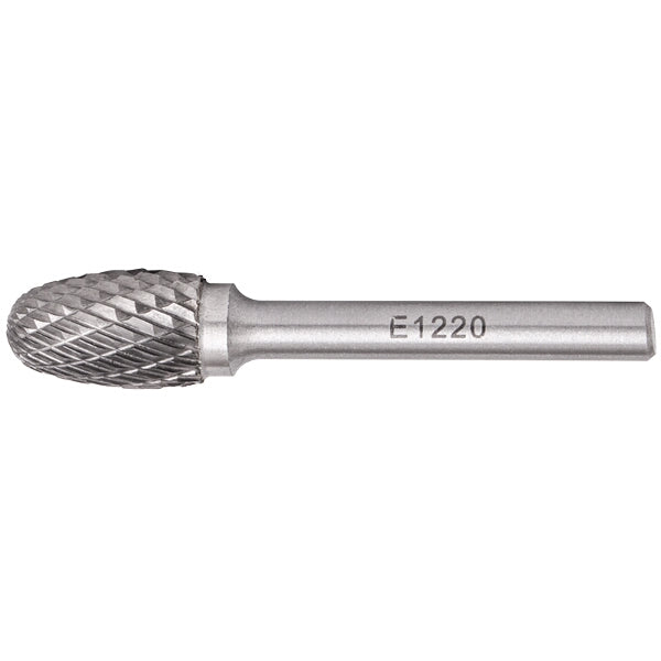 TorkCraft Tungsten Rotary Burr, Rounded - 12x20x6mm Carbide Grinding Bit