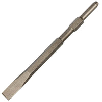 Flat Chisel, 22mm x 400mm, Hex Shank: Demolition & Shaping Tool