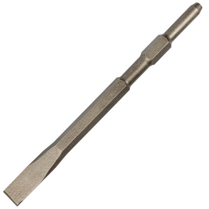 Flat Chisel, 22mm x 400mm, Hex Shank: Demolition & Shaping Tool