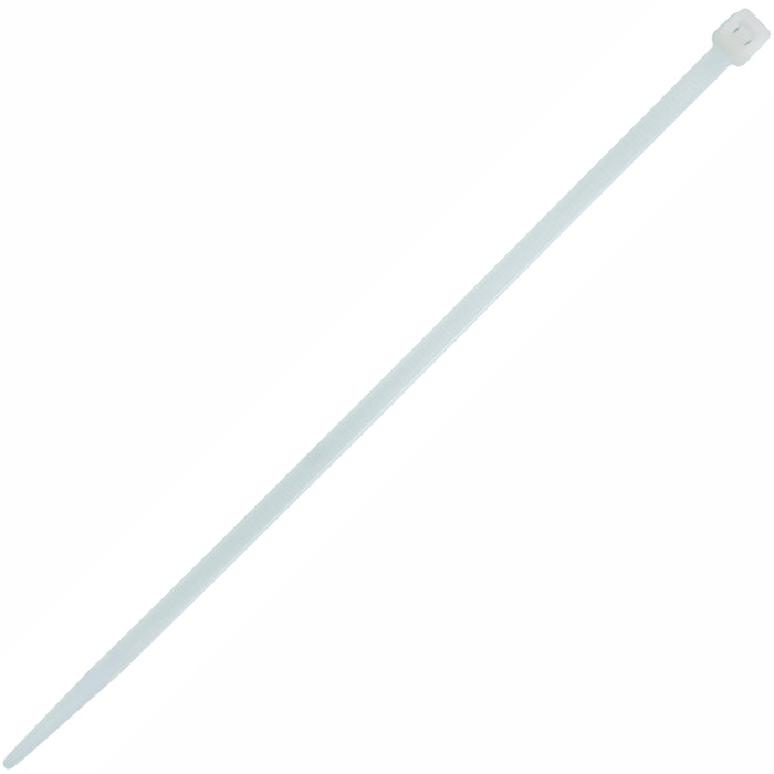 NYLON CABLE TIES 4.8MM X 200MM WHITE 100PC