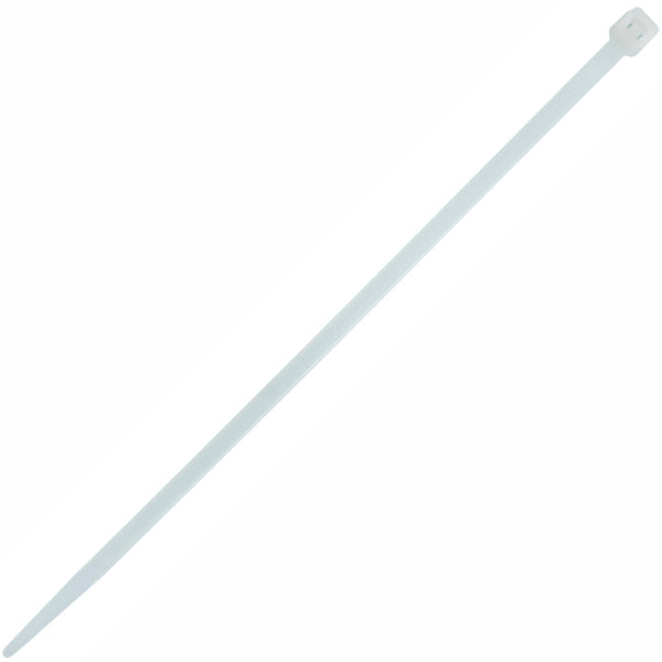 NYLON CABLE TIES 4.8MM X 200MM WHITE 100PC