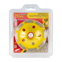 Tork Craft Dia. Cup Wheel 100 Mm X 22.23 Mm Single Row Cold Pressed Economy Tccw20100 2