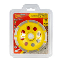 Tork Craft Dia. Cup Wheel 115 Mm X 22.23 Mm Single Row Cold Pressed Economy Tccw20115 6