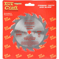 Tork Craft Carbide Tooth Saw Blade - 130mm - Woodworking Tool