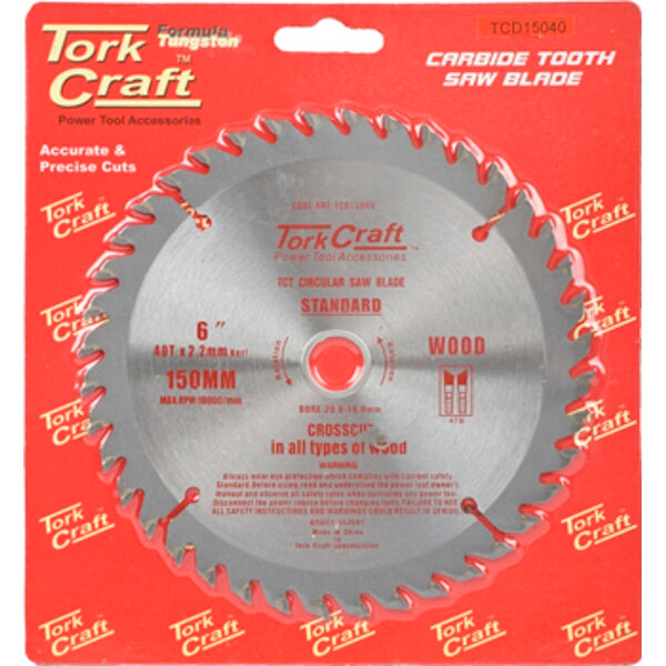 Tork Craft 6" Carbide Tooth Saw Blade for Wood