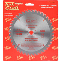 Tork Craft 170mm Carbide Tooth Saw Blade - Wood Cutting, Framing, and Ripping