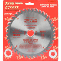 Tork Craft 185mm Carbide Tooth Saw Blade for Wood Framing & Ripping - TCT Circular Blade