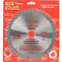 Tork Craft 7-1/2 Inch Carbide Saw Blade - Wood Cutting, Framing & Ripping