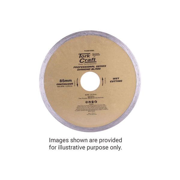 DIAMOND BLADE 85MM X 15MM CONT. RIM PROFESIONAL