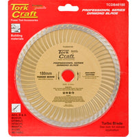 Tork Craft 180mm Diamond Blade - Turbo Wave Cutting Disc. Professional Series.