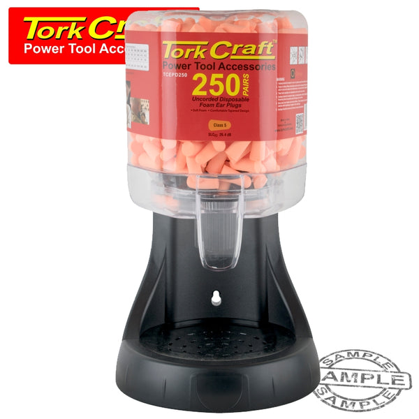 Ear Plug Dispenser C/W 250 Pairs Of Ear Plugs Tcepd250