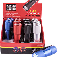 Tork Craft Torch Led Alum M/Col X12 Pdq Box Incl Aaa Batteries Tork Craft Flash L Tcfl200
