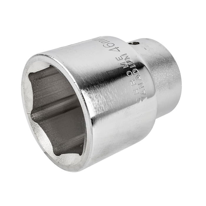 46mm Socket 1 Inch Drive CRV Hex - Chrome Vanadium Tool for Mechanics and DIY