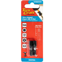 TORK CRAFT Torx Tx 45 Impact Bit 25Mm 2Pc Carded - TCITX02545C