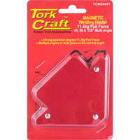 TorkCraft Magnetic Welding Holder: 45, 90, 135 Degree Multi-Angle, 11.4kg Pull Force, Power Tool Accessory