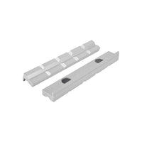 Magnetic Aluminum Vise Jaws 200mm - Prism Face, 2 Piece Set. Premium Quality.