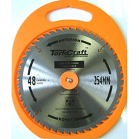 TorkCraft 254mm Saw Blade - 48 Carbide Teeth, Noise Free Woodworking Blade
