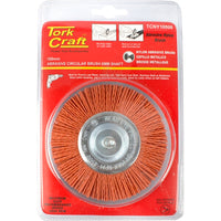 Tork Craft Nylon Brush, 100mm Abrasive Wheel for Rust Removal & Light Burrs. Power Tool Accessory.