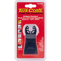 Tork Craft Oscillating Saw Blade: 45mm Bi-Metal Flush Cut Universal Blade, 18 TPI, Power Tool Accessory