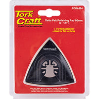 TorkCraft Delta Felt Polishing Pad 80mm - Power Tool Accessory for Fine Polishing on Flat Surfaces