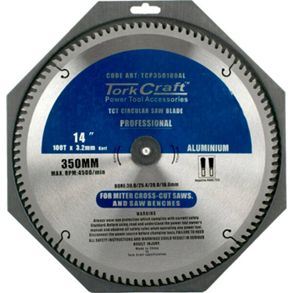 TorkCraft 350mm Aluminum Circular Saw Blade - 14 inch Power Tool Accessory