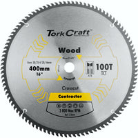 Tork Craft Blade Contractor 400 X 100 T 30/1 Circular Saw Tct Tcp400100