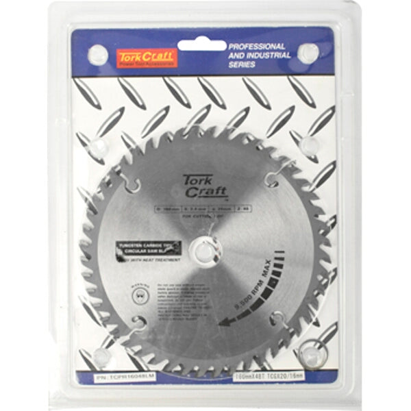 TorkCraft 160mm TCT Circular Saw Blade, 48 Teeth, Professional Wood Cutting Blade