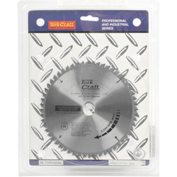 Tork Craft 160mm Aluminum Cutting Saw Blade - 56 Teeth - Professional Industrial