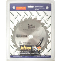 Tork Craft 185mm TCT Circular Saw Blade, 24T ATB - Professional Wood Cutting