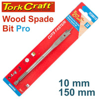 Tork Craft 10mm Wood Spade Bit Pro 150mm - Industrial Wood Drilling Tool