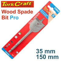 Tork Craft Wood Spade Bit Pro 35mm x 150mm - Wood Drilling Power Tool