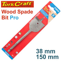 Tork Craft 38mm Wood Spade Bit Pro Series 150mm: Drill Bit for Woodworking Projects