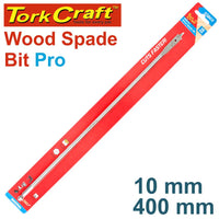 Tork Craft Wood Spade Bit Pro Series 10mm x 400mm | Drill Bit, Paddle Bit, Butterfly Bit, Woodworking Tools