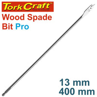 Tork Craft Wood Spade Drill Bit 13mm x 400mm. Wood paddle bit, Butterfly bit