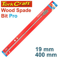 Tork Craft Wood Spade Bit Pro 19mm x 400mm: High-Quality Drill Bit for Woodworking