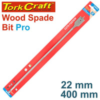 Tork Craft Wood Spade Bit Pro 22mm x 400mm: Premium Drill Bit for Woodworking & Industrial Use