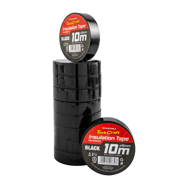 Tork Craft 0.15 Mmx15 Mmx10 M Black Insulation Tape Tcta10010 Bla