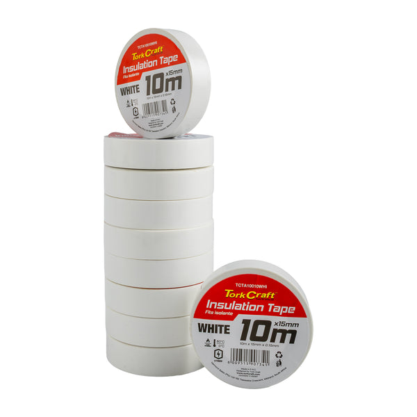 Tork Craft 0.15 Mmx15 Mmx10 M White Insulation Tape Tcta10010 Whi