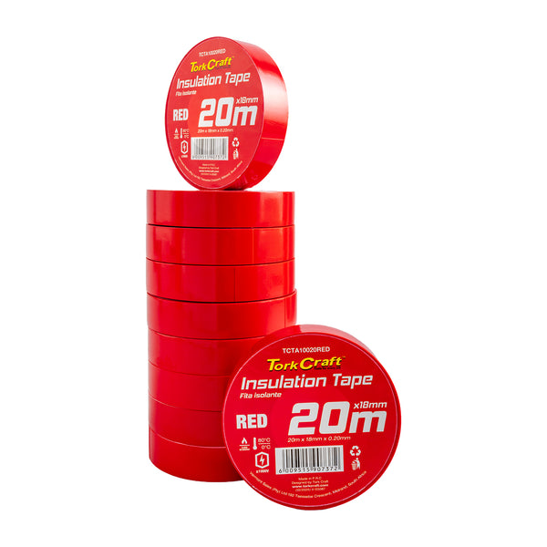 Tork Craft 0.20 Mmx18 Mmx20 M Red Insulation Tape Tcta10020 Red