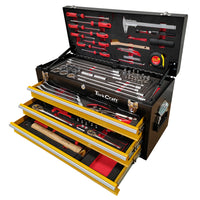 Tork Craft Top Box 127 Pc 3 Drawer & Top Tray 600 X250 X320 Mm Trackbox 2.0 Tool Box Tctb127