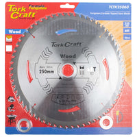 TorkCraft 250mm 60T TCT Saw Blade: Woodworking, Carbide Tipped