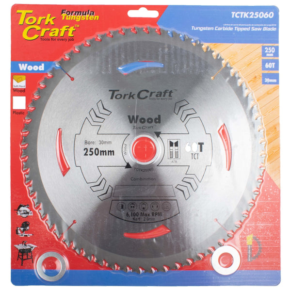 SAW BLADE THIN KERF 250 X 60T 30-16 TCT