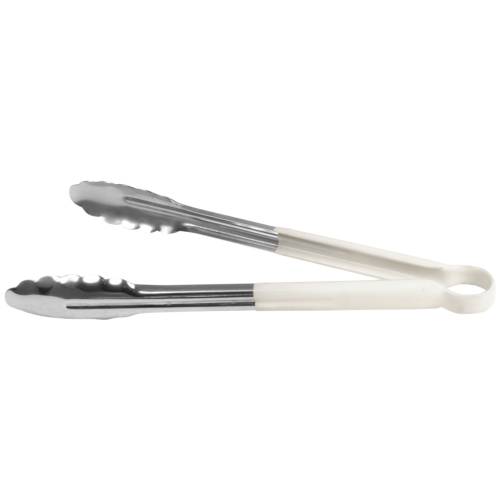 BCE Coloured Utility Tongs (White) - 300Mm - TCU0300