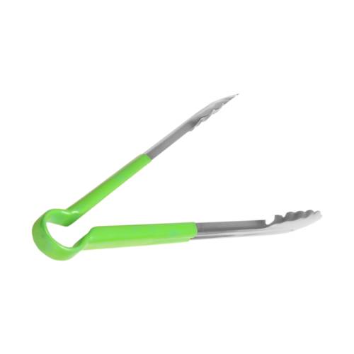 Green Coloured Utility Tongs - 300mm - Hygienic Food Tongs - Chavda.com