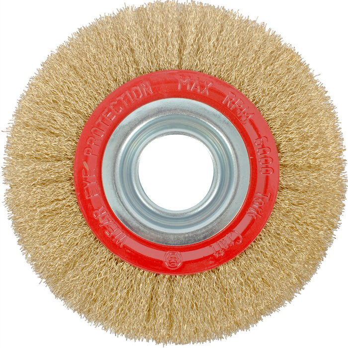 TORK CRAFT : Wire Wheel Brush 150 X 25mm Bench Grinder Bulk : TCW150B