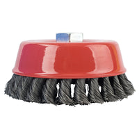 Twisted Wire Cup Brush 125mm M14 0.80mm Wire | Chavda.com - Heavy Duty Cleaning & Surface Prep