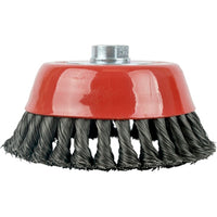 150mm Twisted Wire Cup Brush - Heavy Duty Steel Power Tool Attachment